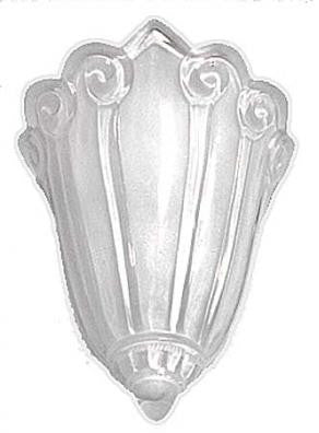 Art Deco Lincoln Fleur De Lis Frosted Slip Shade