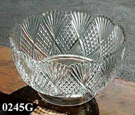 Handcut Glass Shade Lead Crystal 4" Fitter