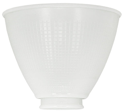 6 Inch I.E.S. Opal Glass Torchiere Floor Lamp Shade 2.25 Inch Fitter Size