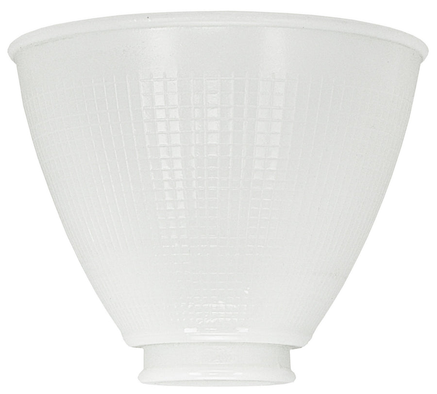 6 Inch I.E.S. Opal Glass Torchiere Floor Lamp Shade 2.25 Inch Fitter Size
