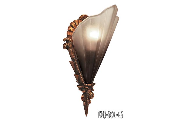 Art Deco Close Ceiling Flush Mount Chandeliers 5 Light Soleure Series by Mid West (122-SOL-CC) — view 1