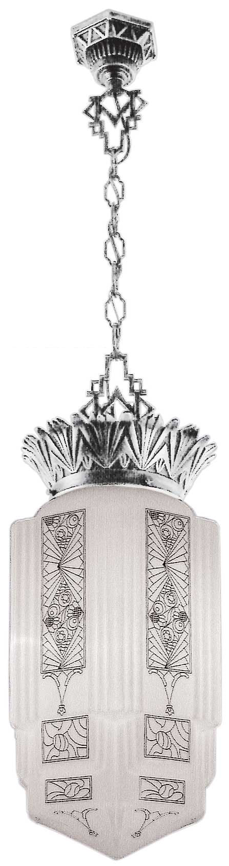 Art Deco Hanging Light Pendant (149-NP-206)