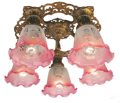 Monique Semi Flush Mount Close Ceiling 5 Light