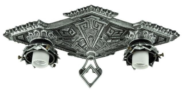 Art Deco Chicago Double Close Ceiling Light (174-ZN-2CC)