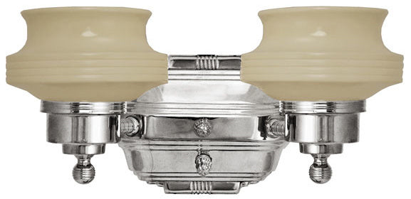Art Deco Streamline Modern Double Sconce