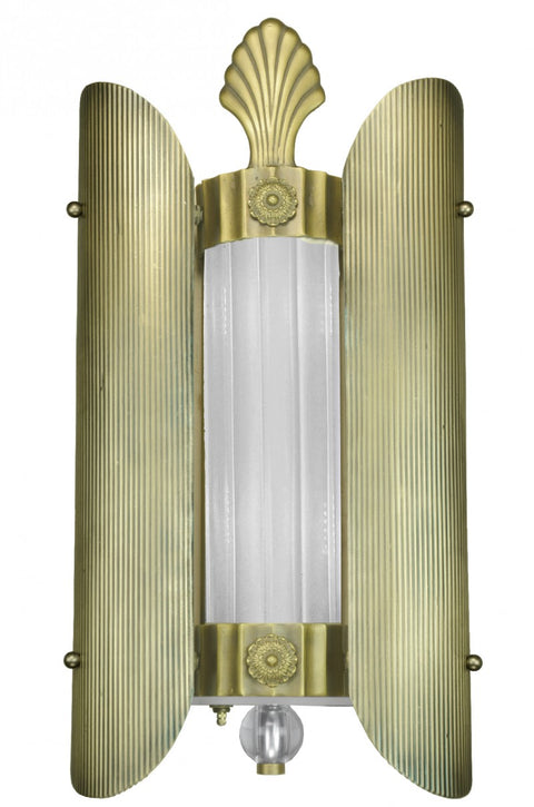 Historic Brass/Bronze Re-creation of the Triple Theater Sconce from the 1930's