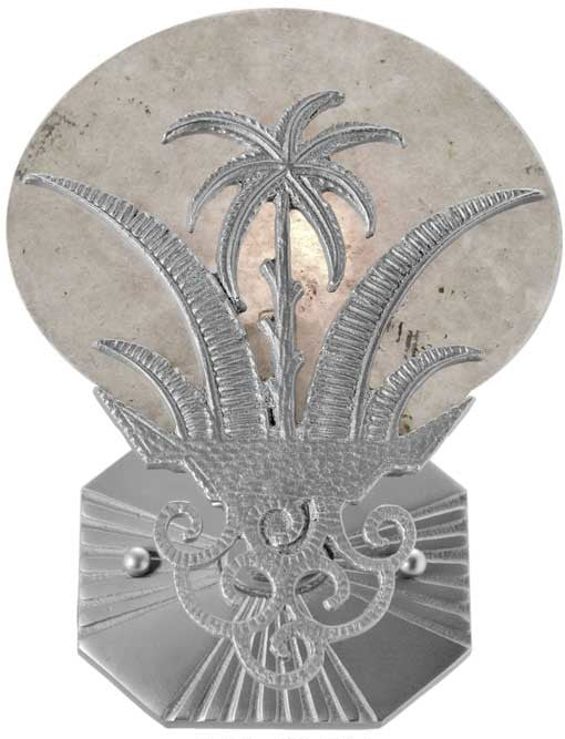 Art Deco Wall Sconces Lighting Tropical Moonlight Palm Tree (202-ES-ZN)