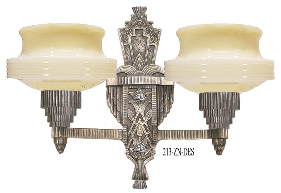 Art Deco Sconces Wall Lighting Lights Two Arm