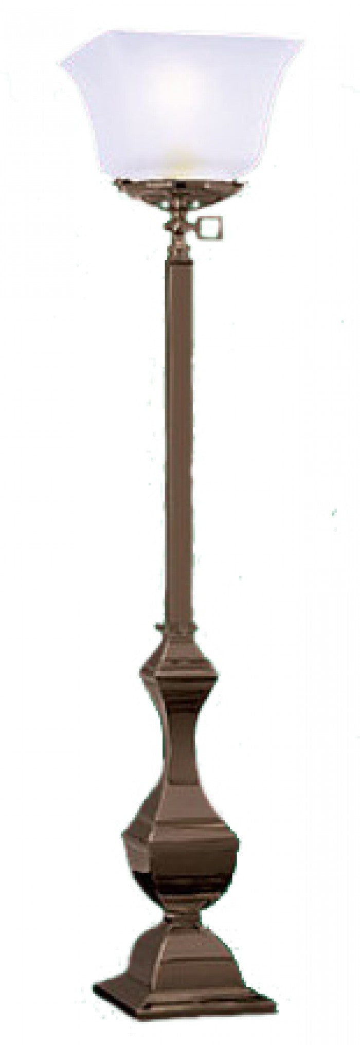 Gas Mission Style Monogas Newel Post Light