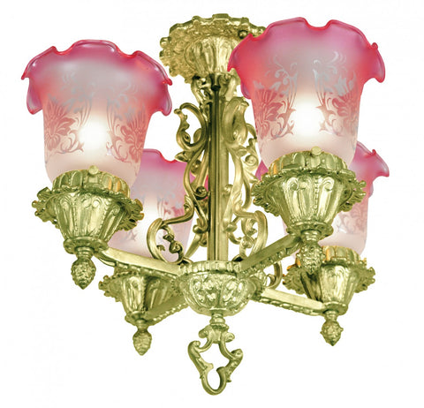 Art Nouveau Victorian Lighting Semi Flush Chandeliers Close Ceiling Lights