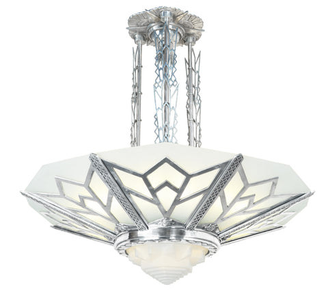Large Art Deco Chandelier Manhattan Commercial Lighting Fixture