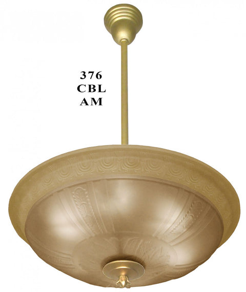 Glass Ceiling Light 21 inch Diameter (376-CBL)