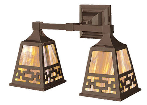 Mission Double Wall Sconce Chain Shade
