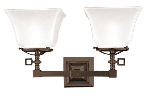 Mission Style 2 Arm Gaslight Sconce