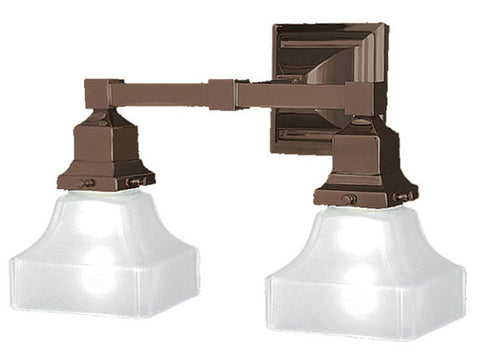 Mission Double Electric Sconce