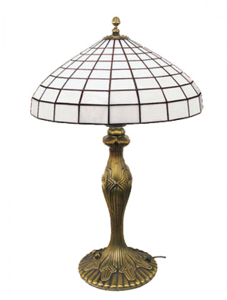 Art Deco Table Lamps Katherine Series with Leaded Art Glass Shades
