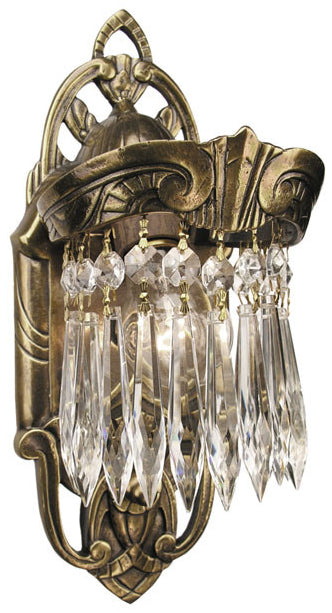 Art Deco Wall Sconces Lighting Crystal Prism Lincoln Utopia Series