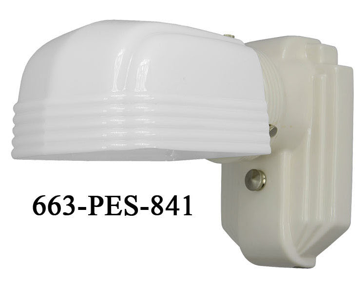Porcelain Streamline Wall Sconce (663-PES)