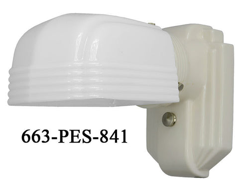 Porcelain Streamline Wall Sconce (663-PES)