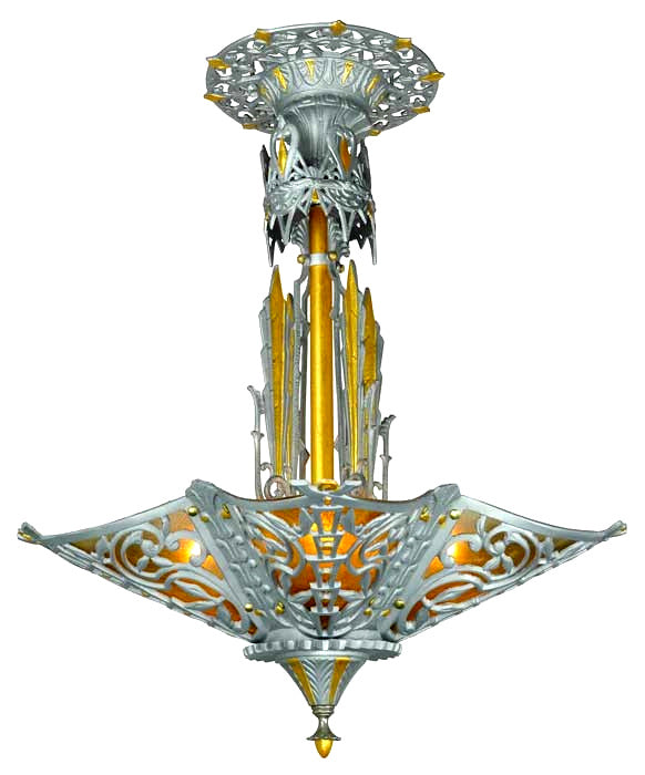 Art Deco Ceiling Lighting Chandeliers 5 Light Orleans Series (732-ZN-CH)