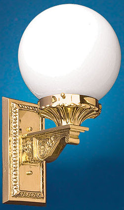 Recreated Solid Brass Porch Light Circa 1910