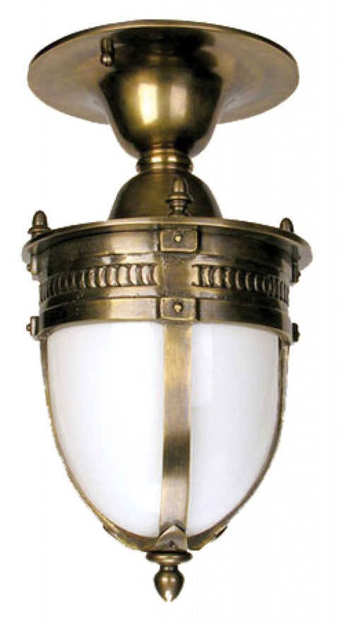 Victorian Style Knight's Helmet Close Ceiling Light