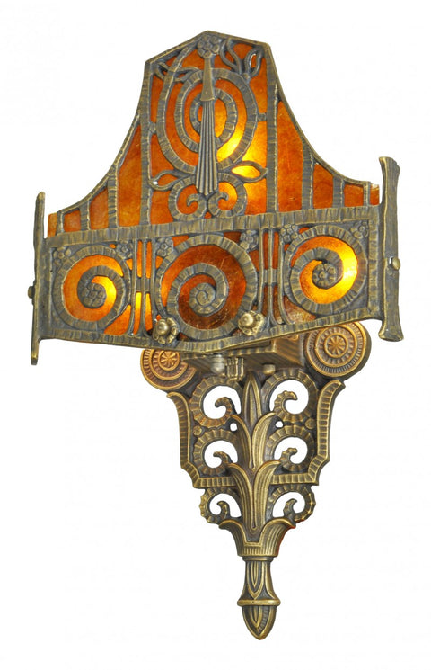 Fantastic Edgar Brandt Inspired Art Deco Sconce
