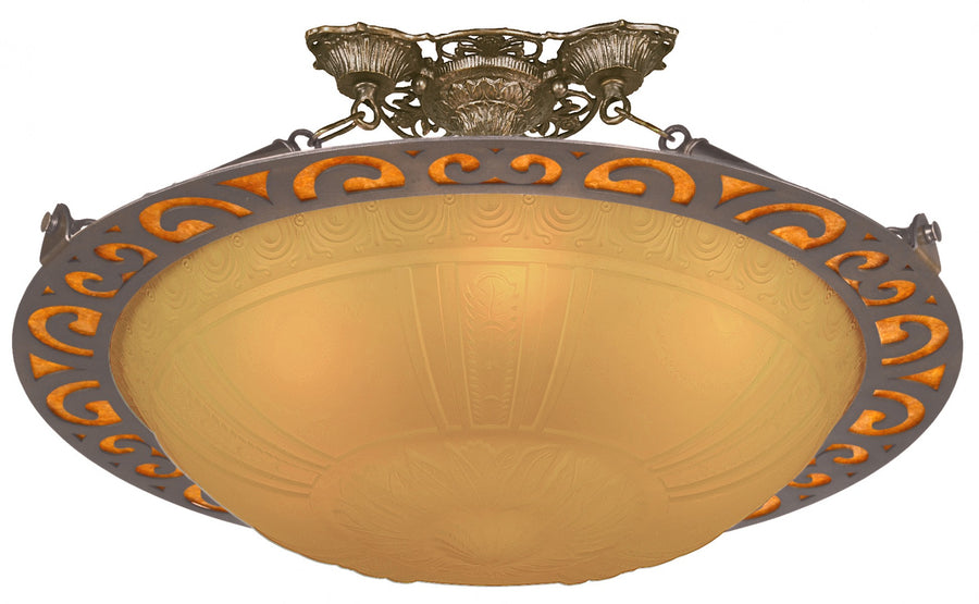 Smaller Matching Low-Hanging, Fancy Ceiling Bowl To Match 850-CCL