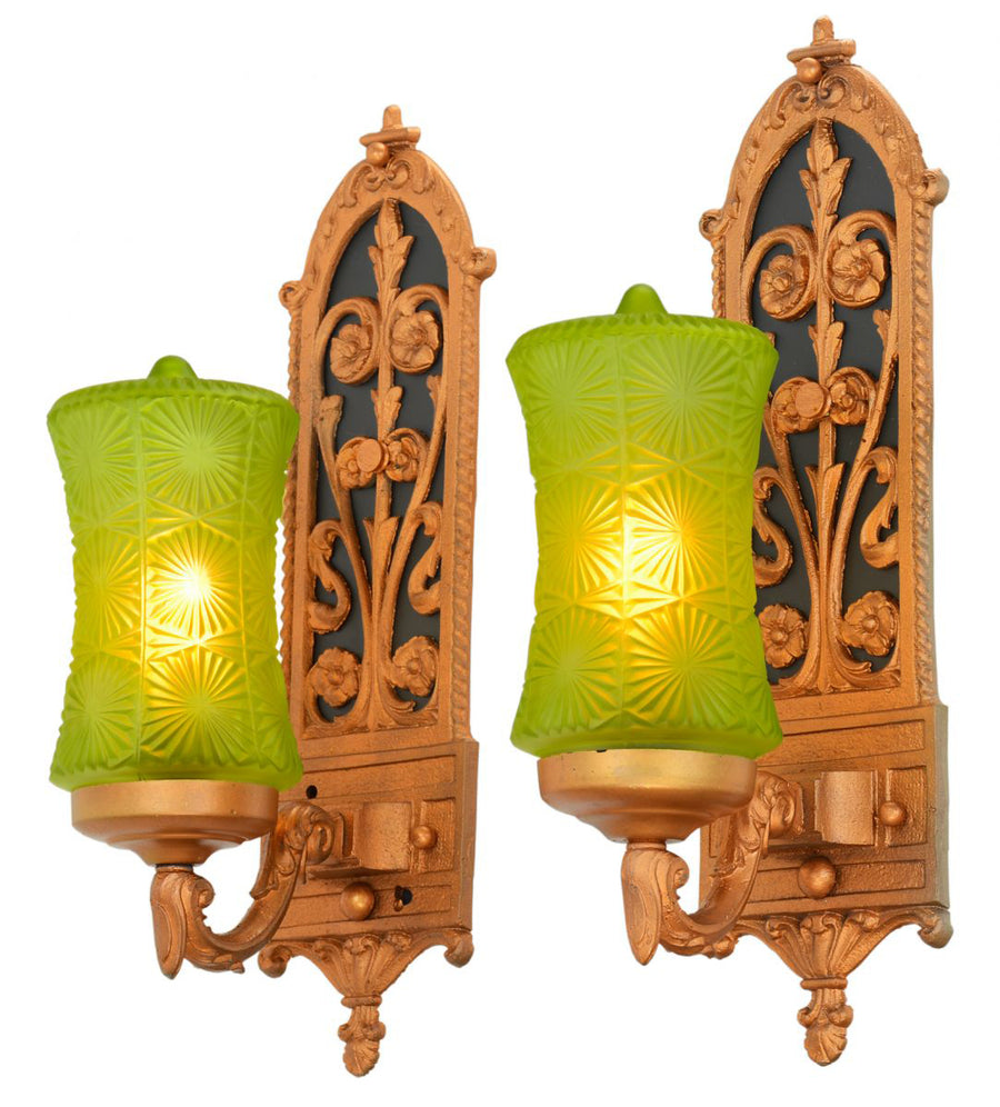 Edwardian Pair of LOVELY Single Arm Sconces