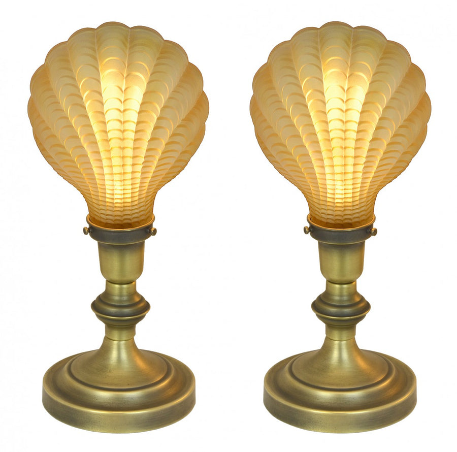 Very Unusual Art Deco "Odeon" Style British Motif Theatre Table Lights