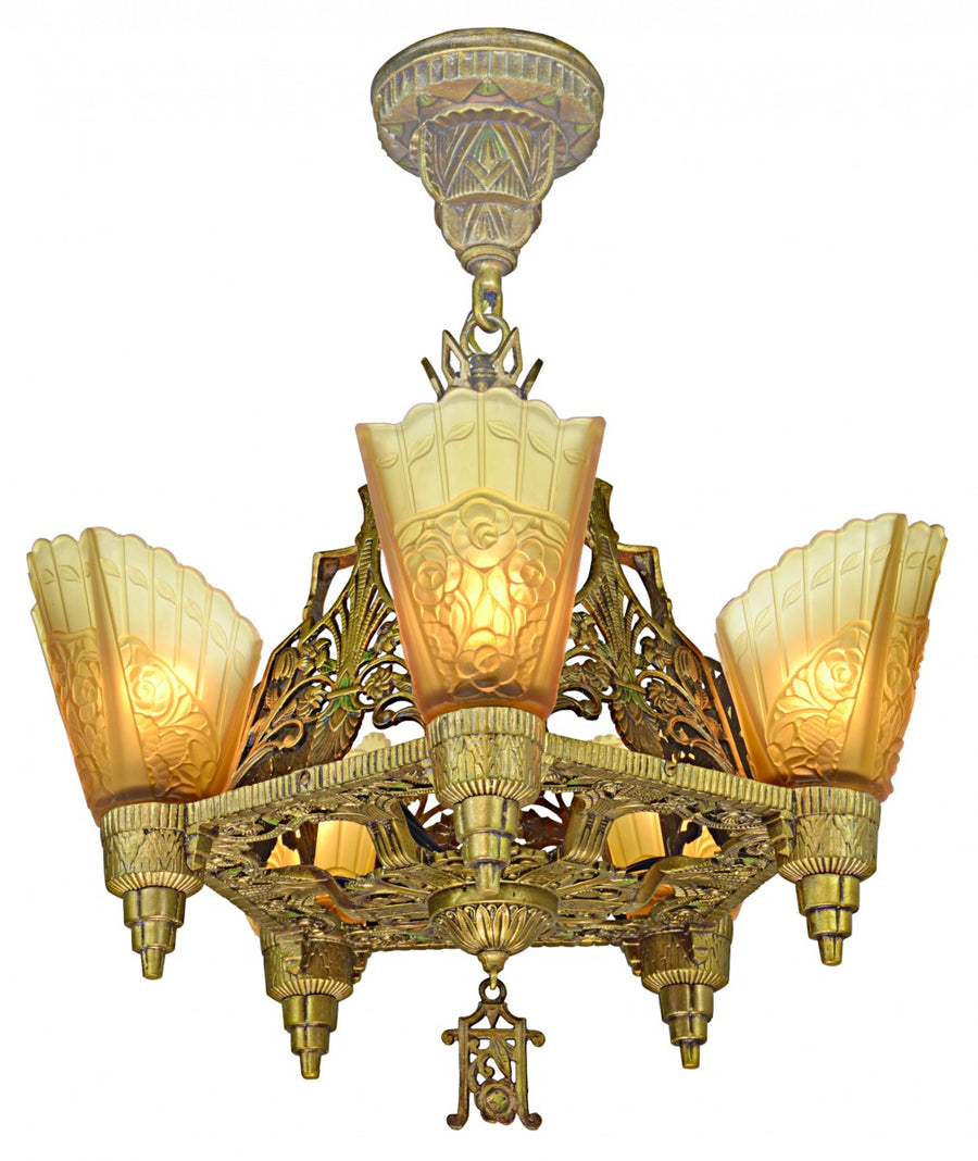 Art Deco Top-of-the-Line Chandelier