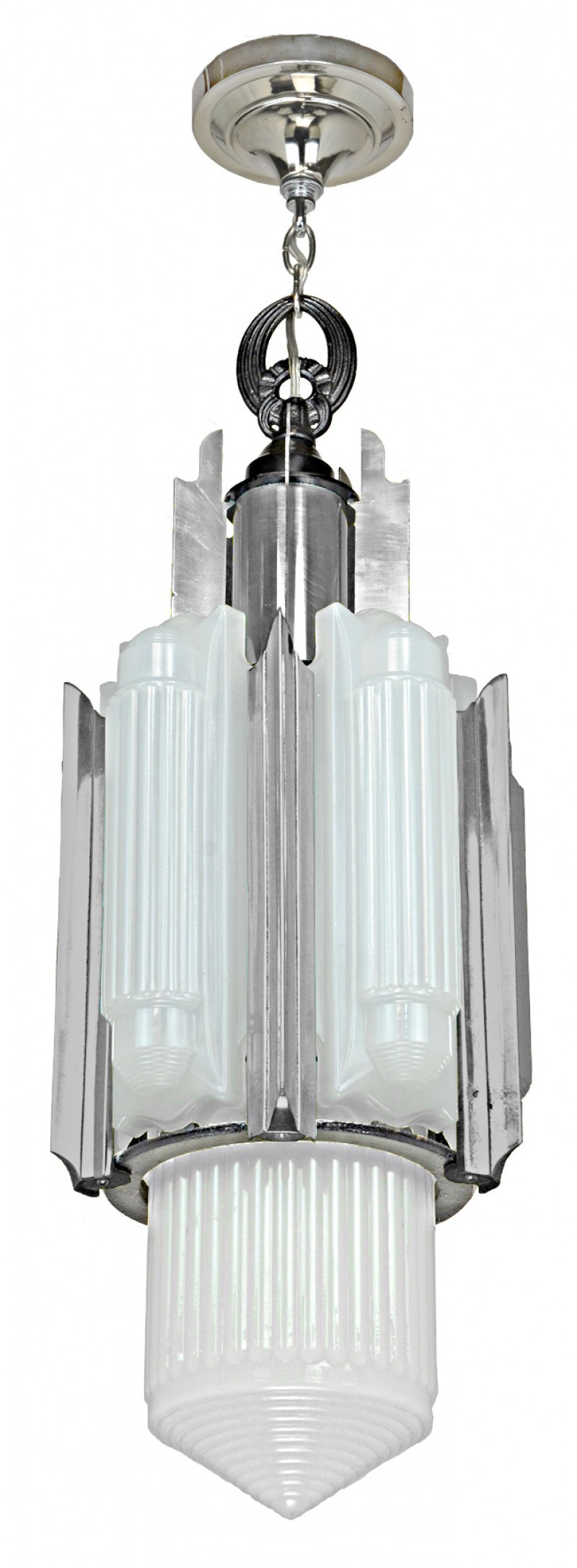 1933 Fantastic Lightolier Luxart Chandelier or Hall Light