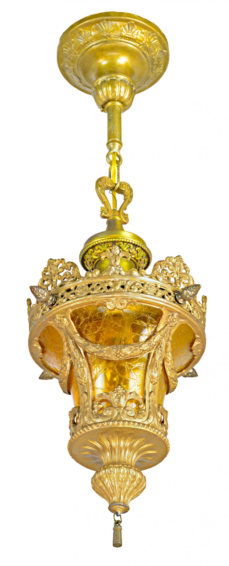 Late Victorian or Edwardian Hall Light, Circa 1900