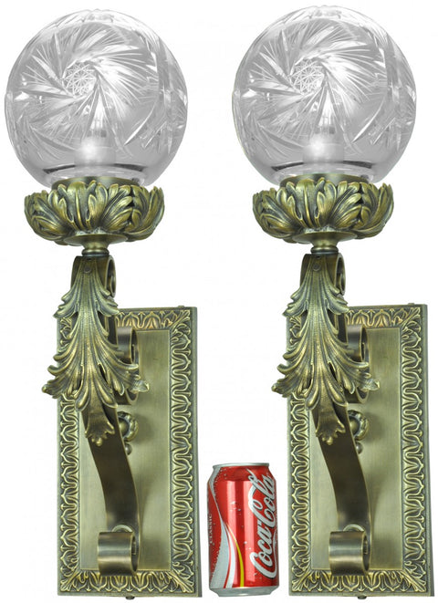 Pair of Very Impressive French Large Sconces--Circa 1910-20