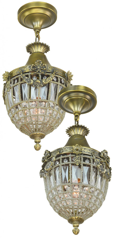 Wonderful Crystal and Ormulo Entry Pendants in Pretty Fair Condition