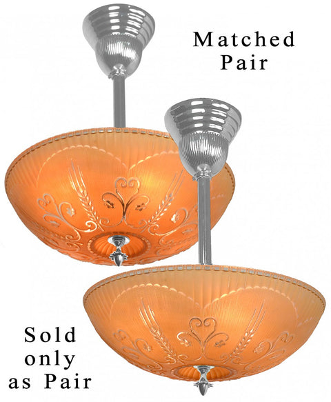 1920s Pair of Nice Quality Edwardian-Style Chandeliers