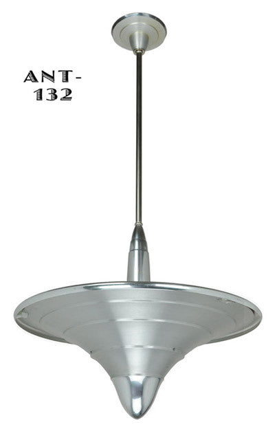 Very Large Antique Art Deco Streamline Chandelier