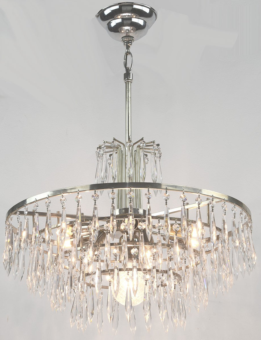 Antique Finished Wedding Cake-Style Crystal Chandelier