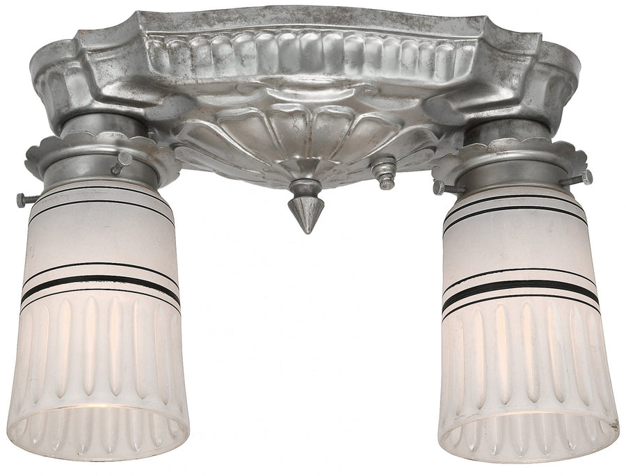 Antique Restored Edwardian Close Ceiling Light
