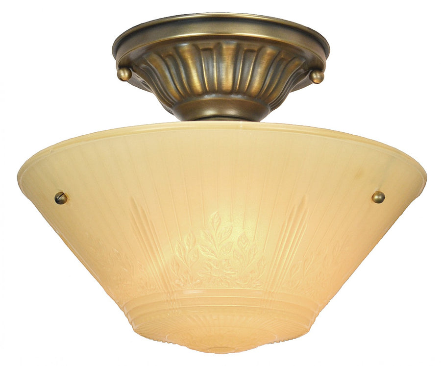 Antique 3-Chain Bowl Shade Ceiling Light