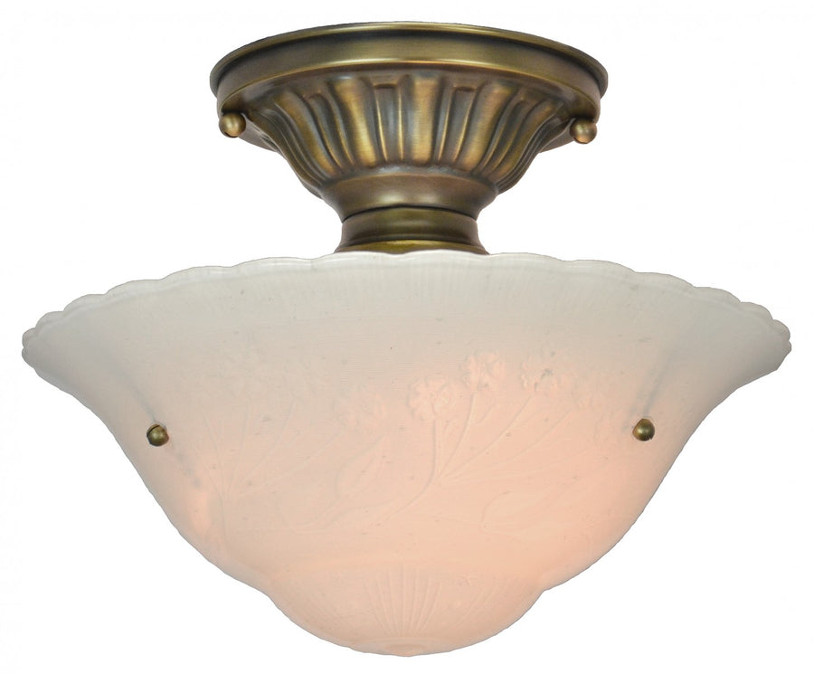 Antique 3-Chain Bowl Shade Ceiling Light