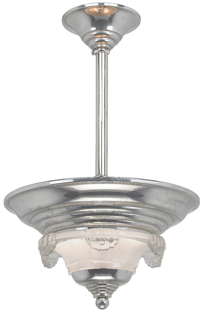 Art Deco Streamline Small French Pendant