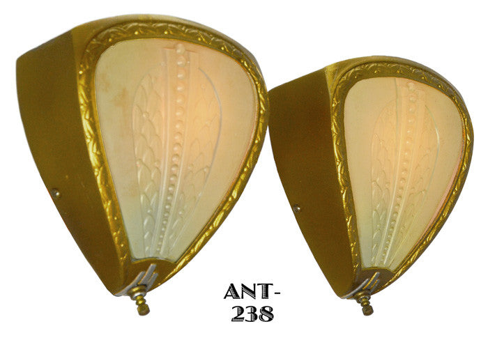 Pair of Art Deco Wall Sconces c1930