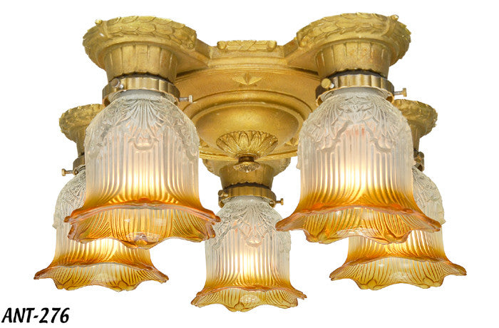 Turn of the Century Art Deco Chandelier