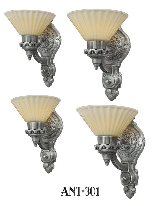 Art Deco Style Antique Wall Sconces...Set of Four