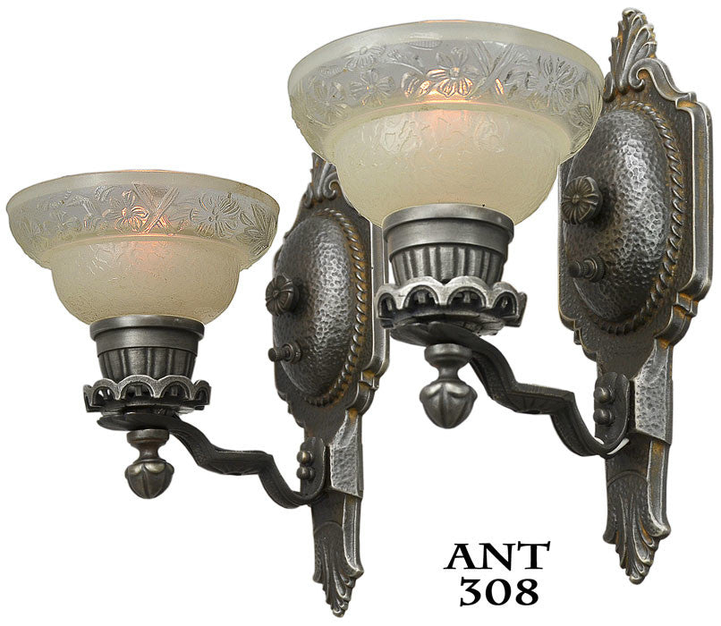 Art Deco Pair of Wall Sconces