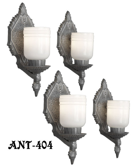 Set of Four Matching Arts & Crafts Antique Wall Sconces