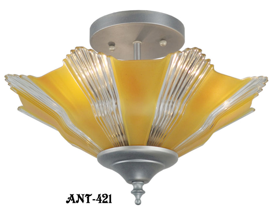 Art Deco Streamline Single Light Pendant