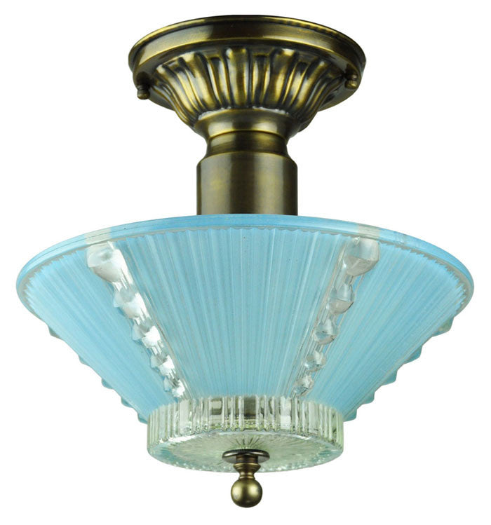 Antique Glass Ceiling Bowl Light Fixture