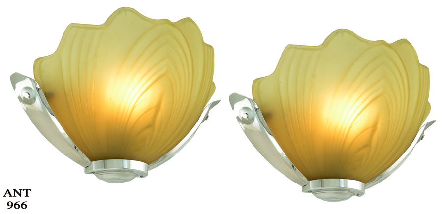 Art Deco Odeon Style British Motif Theater Sconces